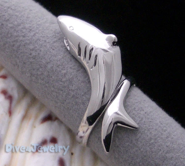 Sterling silver shark best sale ring