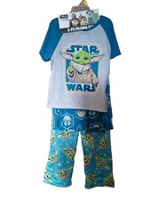 Boys Star Wars Mandalorian 3-Piece Pajama Set-Size 6 New