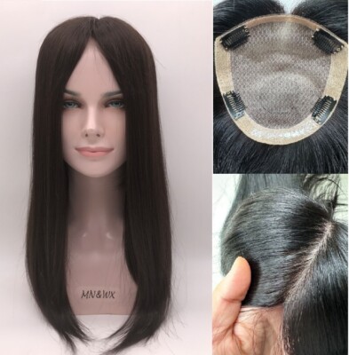 Women's Hair Toppers, Classic Silk Top, Cuticle Intact Virgin Human Hair 8''~20''