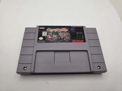 Ogre Battle: The March of the Black Queen SNES Authentic Cartridge *READ BELOW*