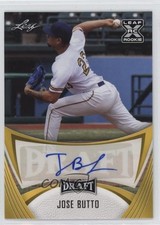 2021 Leaf Draft Base Auto Gold Jose Butto #BA-JB2 Auto 1d4