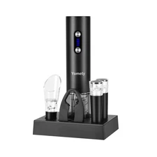 Electric Opener Set With Base, Accessories Including Rechargeable C... Fast Ship