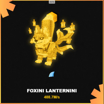  Steal a Brainrot Foxini Lanternini Gold(488,7M/S) 