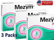 Pancreatin enzymes 3500 , 20 Ct  40 Ct total  , Pack of 3 , exp 02/2028