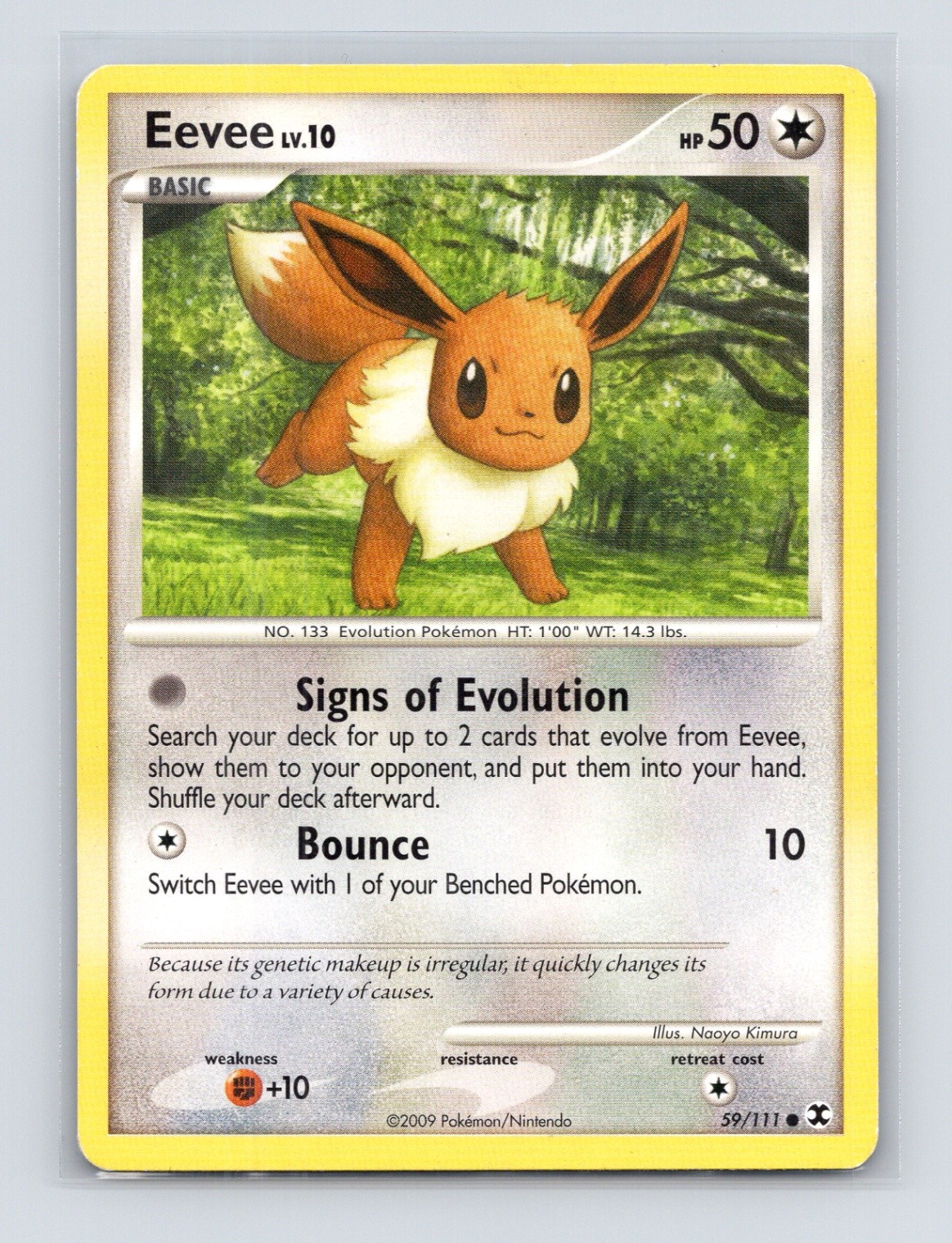 Pokémon TCG Eevee 59/111 Rising Rivals Normal LP