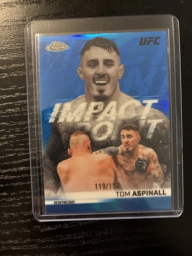 Topps Chrome UFC 2026 Tom Aspinall Impact Point #IP-6 Serial Numbered /150