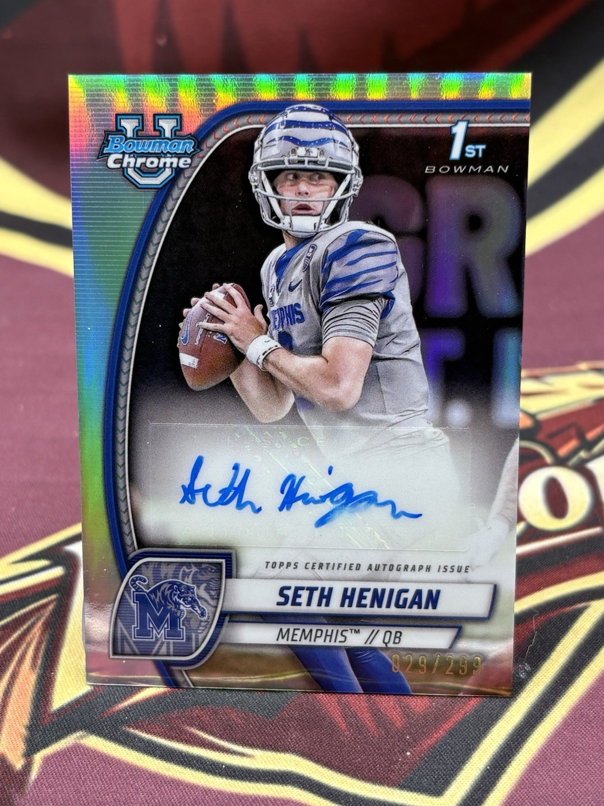 2024 Bowman U Chrome Prospect Refractor /299 Seth Henigan #PA-SHE Auto