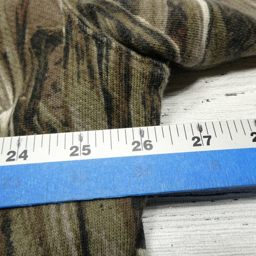 Levis Sweater Mens 2XL Camo Pullover Crewneck Logo Patch Waffle Lined Cotton - Picture 8 of 9