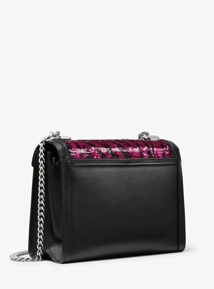 NUEVO CON ETIQUETAS HOMBRO/X-BODY MICHAEL KORS WHITNEY BERRY LENTEJUELAS Foto 3 de 4