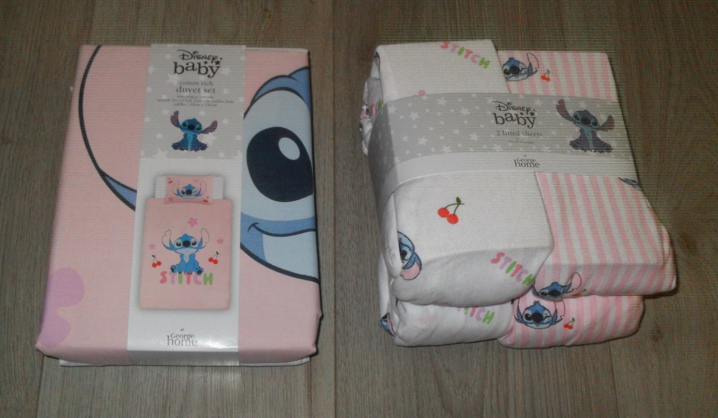 Set piumone e lenzuola Disney Baby Stitch bambino - Nuovo
