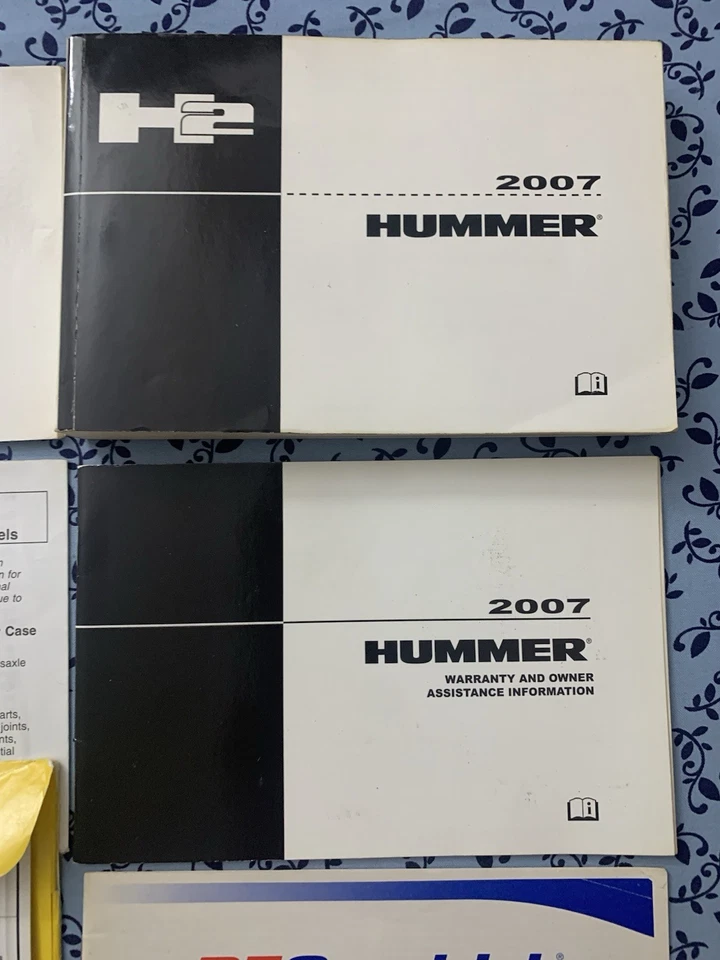 CLEAN 2007 HUMMER H2 OWNERS MANUAL NAVI SUV SUT 6.0 V8 LUXURY FULL OEM SET A+ - Image 2 of 4