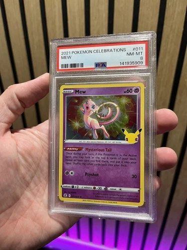Pokemon Mew 011/025 - Celebrations Holo - PSA 8 Near Mint/Mint