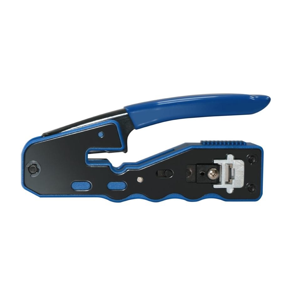 RJ45 Crimp Tool Pass Through Cable Cutter Ethernet Network Connector Tool
