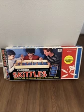 VINTAGE Carrom Skittles Spin Top Bowling Game COMPLETE