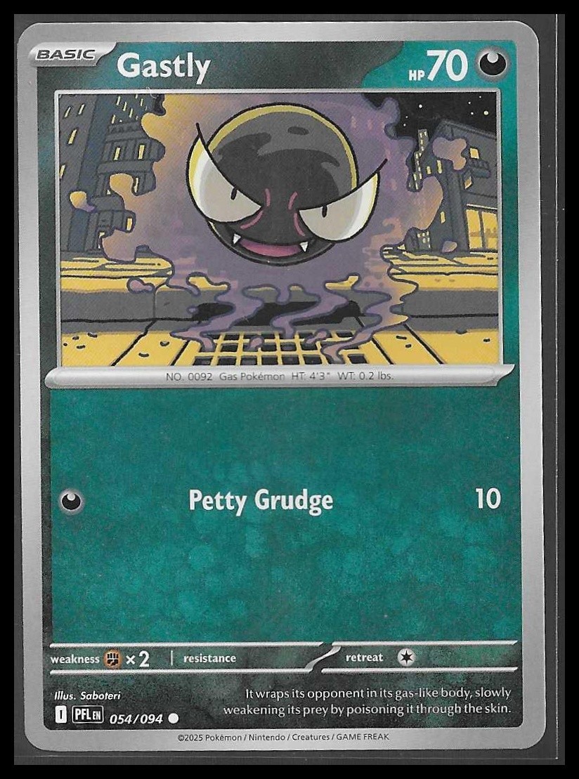 Gastly 54/94 Pokemon ME: Phantasmal Flames