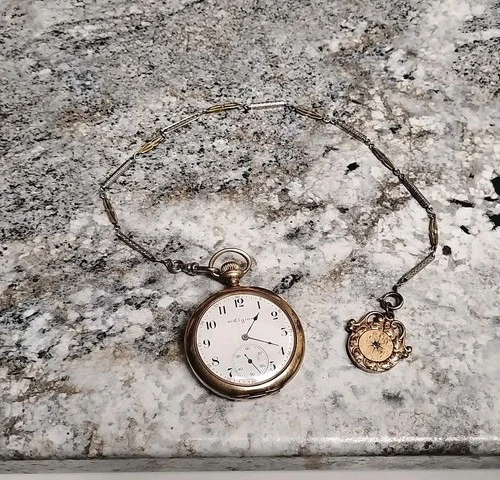 Antique Elgin Pocket Watch,7091924 Fahys