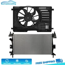Aluminum Radiator & Cooling Fan Kit For 2013 2014 2015-2017 Ford Focus 2.0L l4