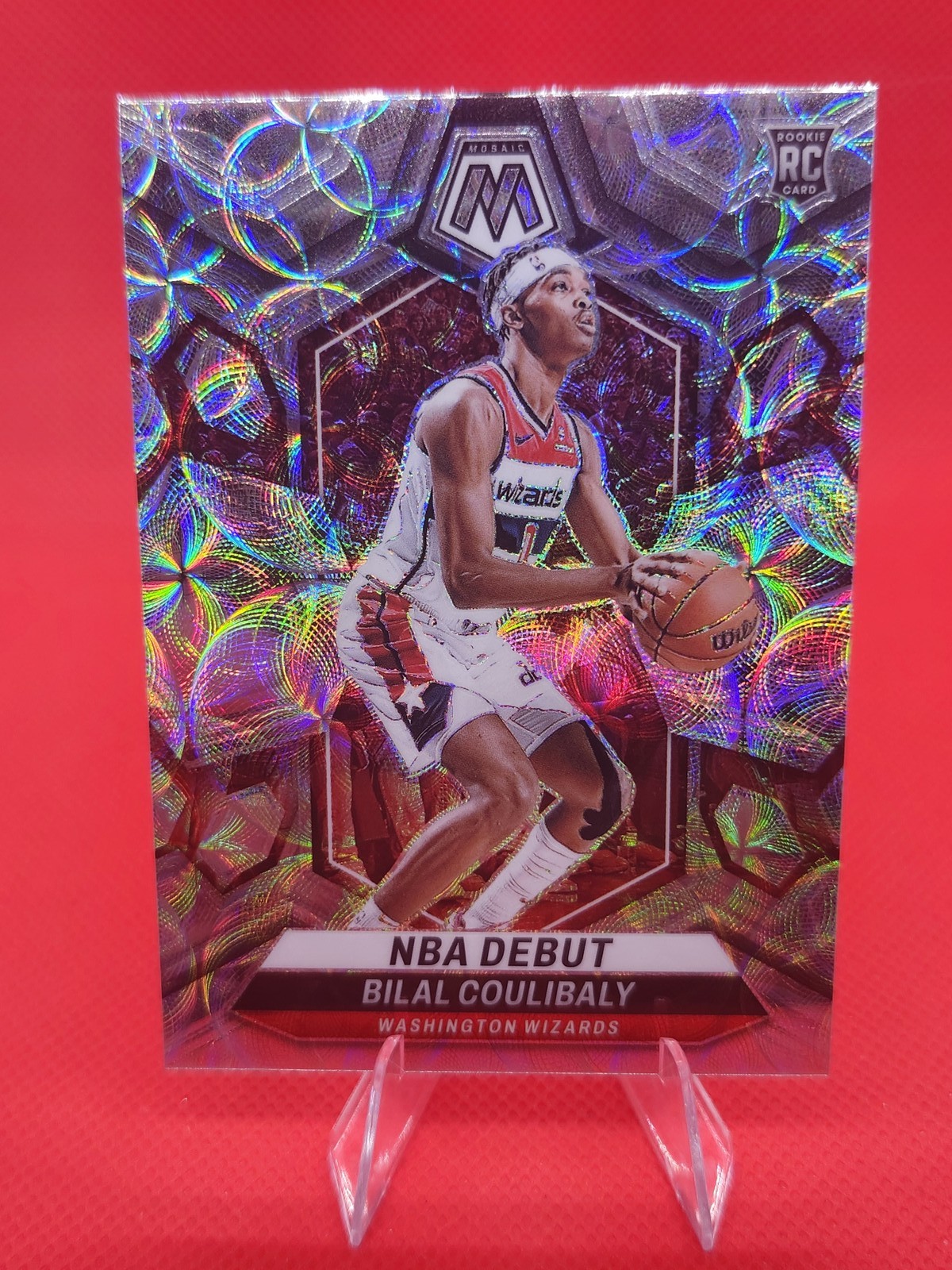 2023-24 Panini Mosaic NBA Debut Bilal Coulibaly International Mosaic Prizm (RC)