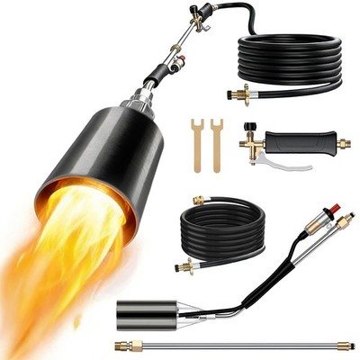 Propanbrenner Unkrautbrenner Set 4000F Hochleistungs für Gartenarbeit & Schneeschmelzen