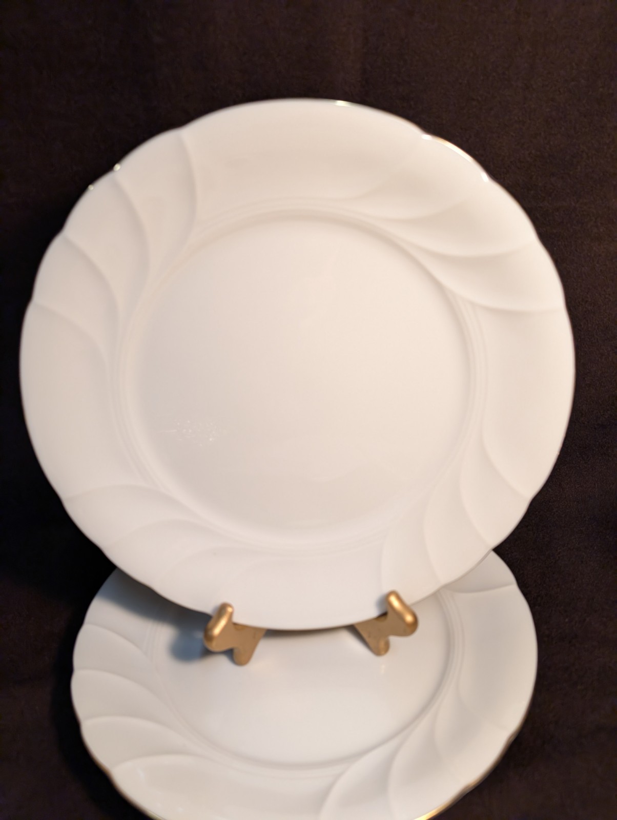 Mikasa Wedding Band Gold - 2  Salad Plates 8 1/4