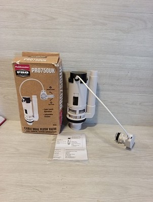 Fluidmaster PRO750UK Kabel DUAL Spülventil - leichte Touch Hebelbedienung