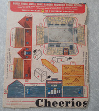 CHEERIOS VINTAGE LONE RANGER FRONTIER TOWN, PACKAGE 2 OF 9, 1948, GENERAL MILLS