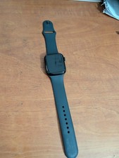 Apple Smart Watch 44mm Black Aluminum Case Silicone Band Wireless Charging
