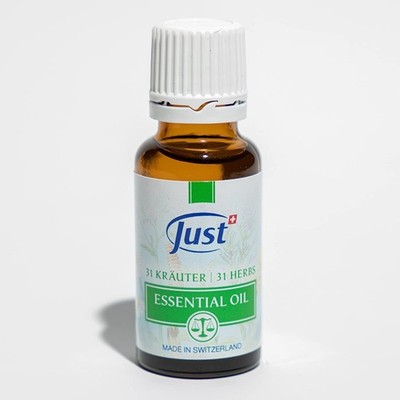 SWISS JUST 31 Herbal Essential Oil 20ml 31 Natural Herbs Aromatherapy Massage