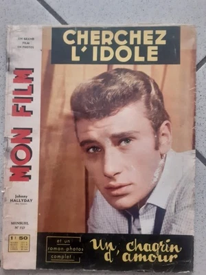 JOHNNY HALLYDAY MON FILM NUMERO 727 CHERCHER L'IDOLE COMPLET 1964 - Photo 1/2
