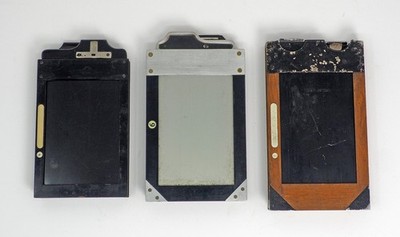 Zeiss/German Medium Format Plate Holders Lot of Three