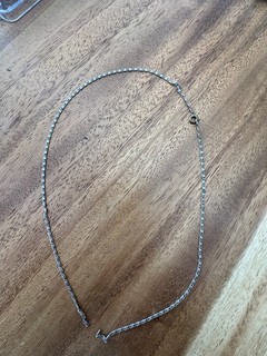 Chaîne gourmette argent 925 massif fine collier 2 90 grammes VINTAGE