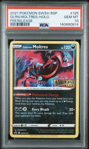 Galarian Moltres graded PSA 10 for sale on eBay