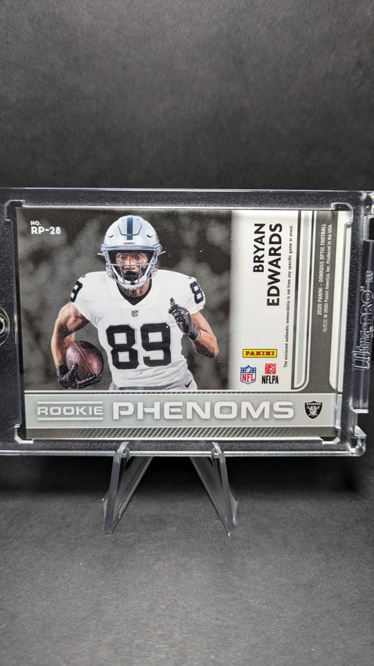 2020 Donruss Optic #RP-28 Bryan Edwards Rookie Phenoms RC MEM Raiders - Image 2 of 2