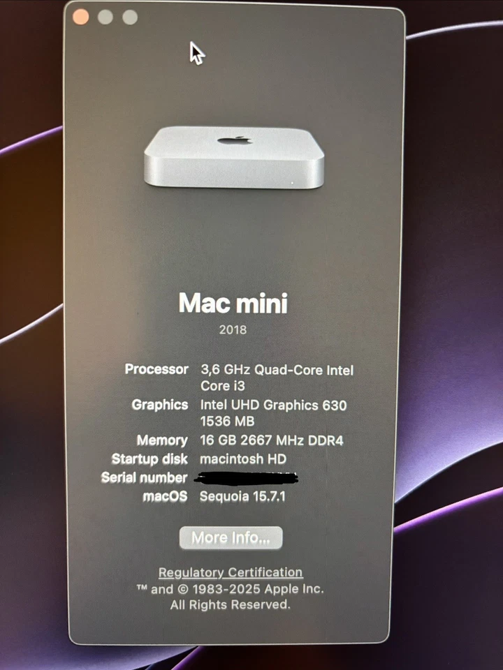 Mac mini 2018 (i3, 16GB) - Bild 4 von 4