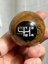 Vtg 1962-67 Vw Shift Knob Beetle Original Hardened Plastic Poly Faux Wood Grain Vtg 1962-67 Vw Shift Knob Beetle Original Hardened Plastic Poly Faux Wood Grain