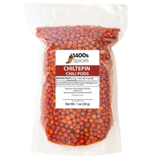 1 lb de pimientos chiltepin secos (chile tepin), vainas de chile chiltepines para auténticos