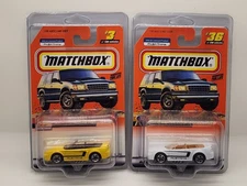 2000 Matchbox Open Road Series 1999 Ford Mustang Converti, Both Colors, Lot Of 2