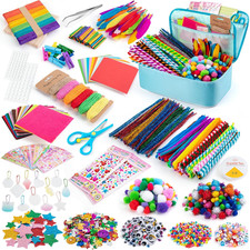 Arts and Crafts Supplies for Kids, 2000 Pcs DIY Craft Kits, Ages 6-10, Unisex, M