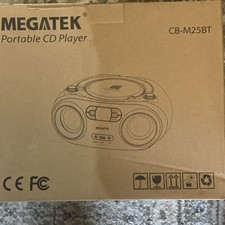 Megatek CB-M25BT Portable CD Player Bluetooth FM Radio USB AUX Headphone