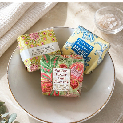 Greenwich Bay Trading Co. Botanic Shea Butter Soap Lemon Verbena 3-Pack