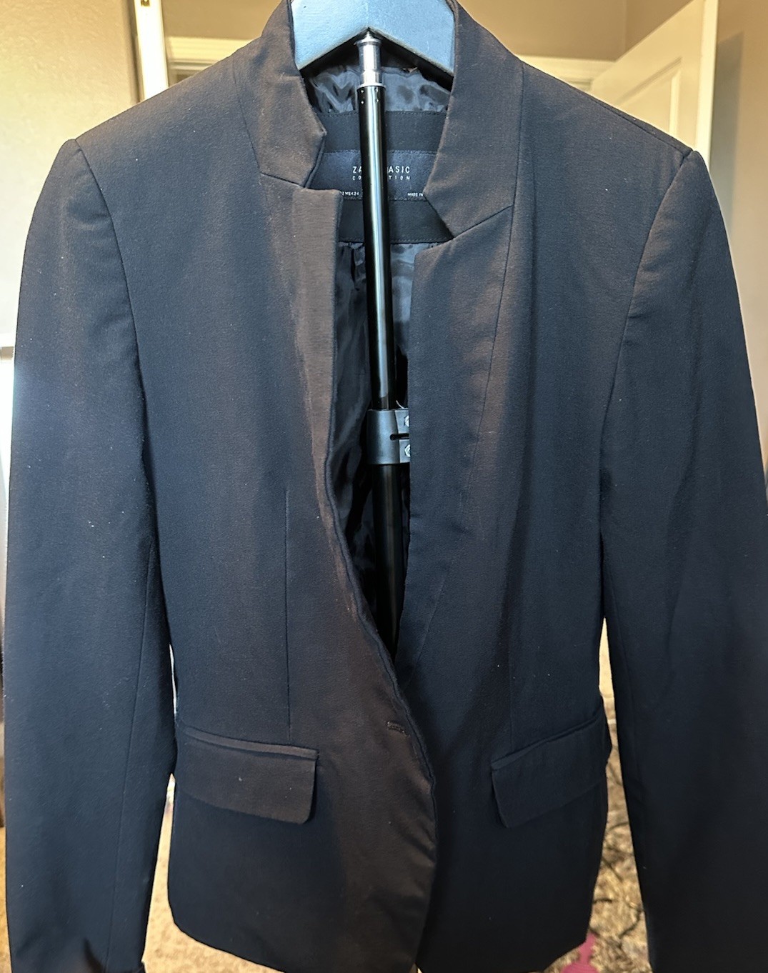 ZARA BASIC COLLECTION Black Blazer *Single Button… - image 2