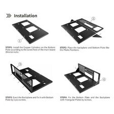 Computer Chassis Frame Open Air Case Frame DIY Easy Using Spare with Parts