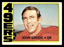 1972 Topps John Brodie #220 - San Francisco 49ers
