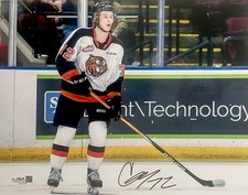 Gavin Mckenna Signed Medicine Hat Tigers 8x10 Photo JSA 1st Pick