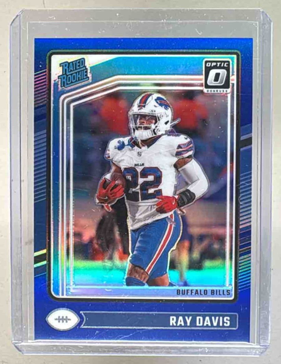 Ray Davis 2024 Panini Donruss Optic #283 Blue Rated Rookie /199