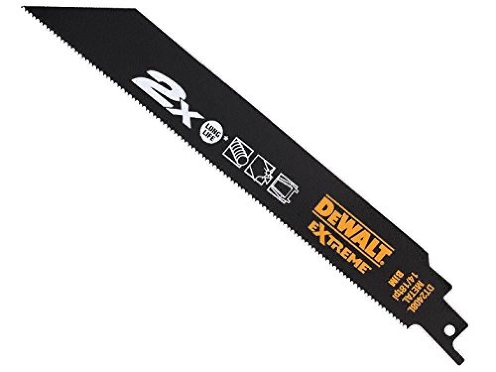 (TG. Size) Dewalt DT2408L-QZ Hoja Sierra Sable bi Extreme 2X, Longitud: 203mm, P