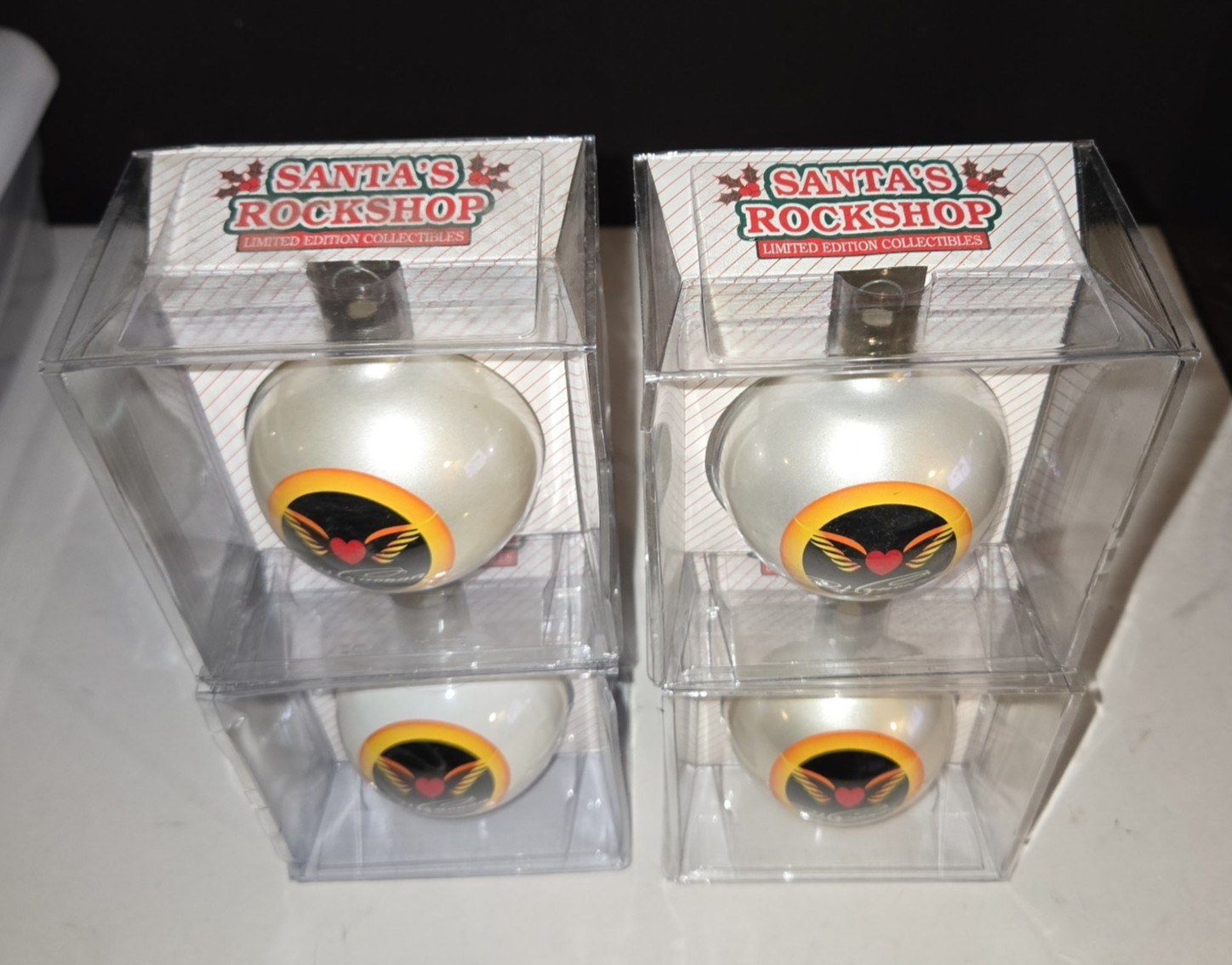 Vintage Wynonna Judd Christmas Ornament Santa's Rockshop 1996 - NOS Lot of 4