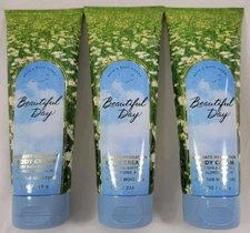Bath & Body Works BEAUTIFUL DAY Shea Hydration Body Cream 8 oz Lot of 3~NEW RARE