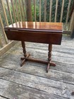vintage brandt furniture Co. Drop-Leaf stamped table — photo 1