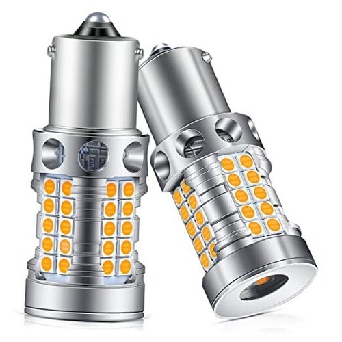 Turn Signal Light 1156 LED Bulbs Amber Yellow 2200K 4000LM Extremely Bright